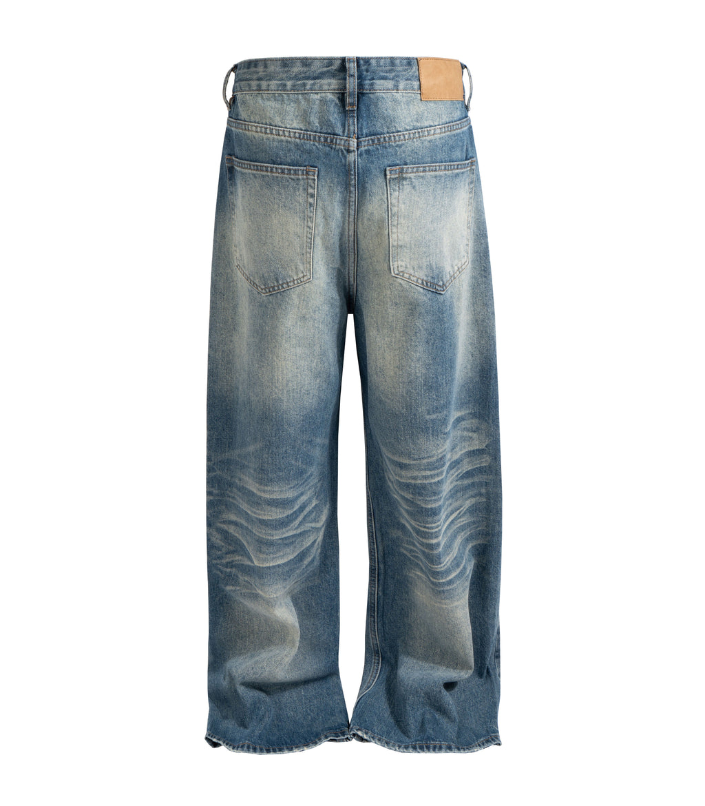 SANDWASH PATCHWORK DENIM