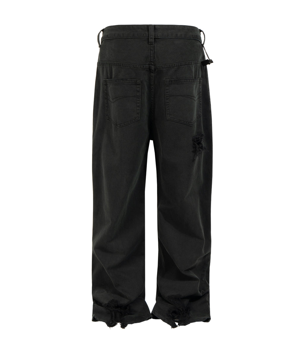 NOIR DESTROYED WORK PANTS