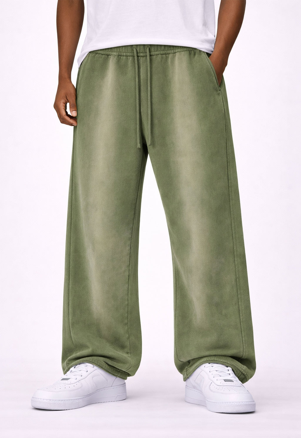 OLIVE SUNFADE SWEATPANTS