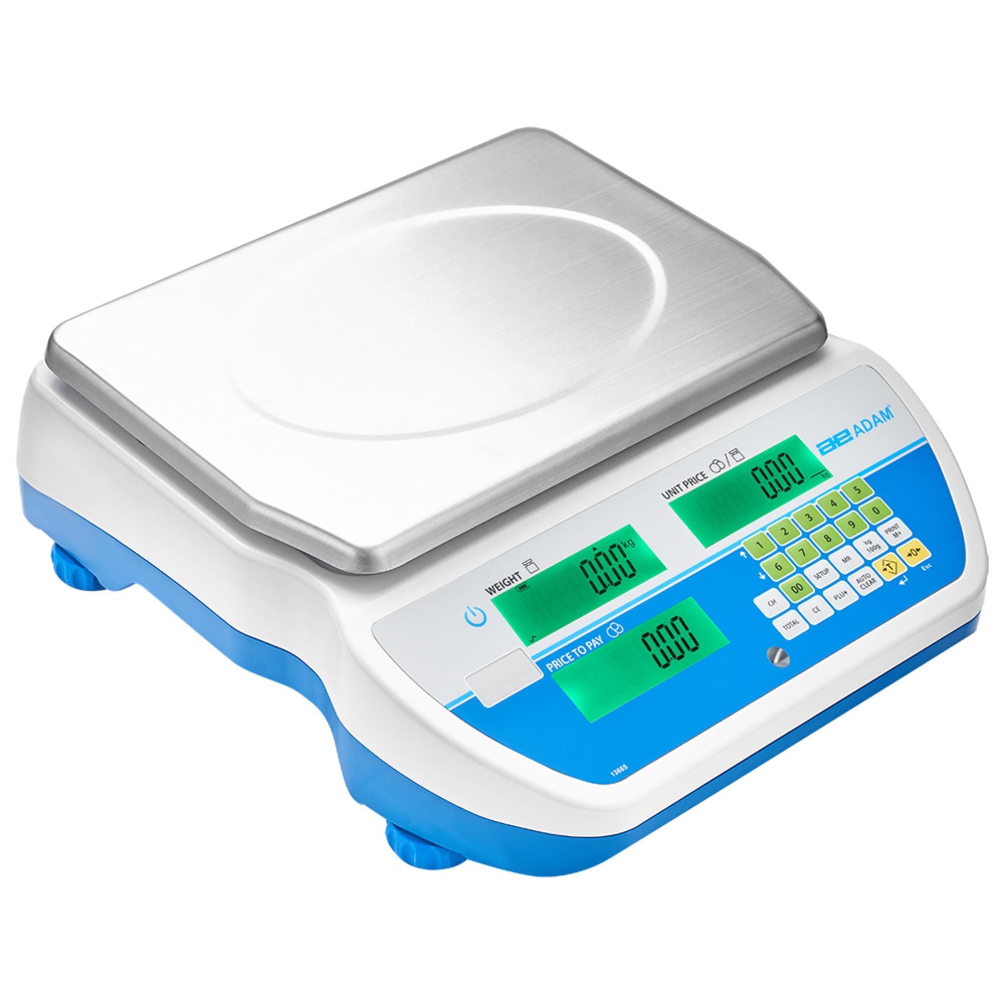 Adam Equipment SWZ 60Da Swift Price Computing Retail Scales, 30 lb / 60 lb x 0.01 / 0.02 lb, NTEP Class III