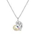 Customized Name Heart Shaped Semi Diamond Necklace Necklace Temperament Clavicle Chain