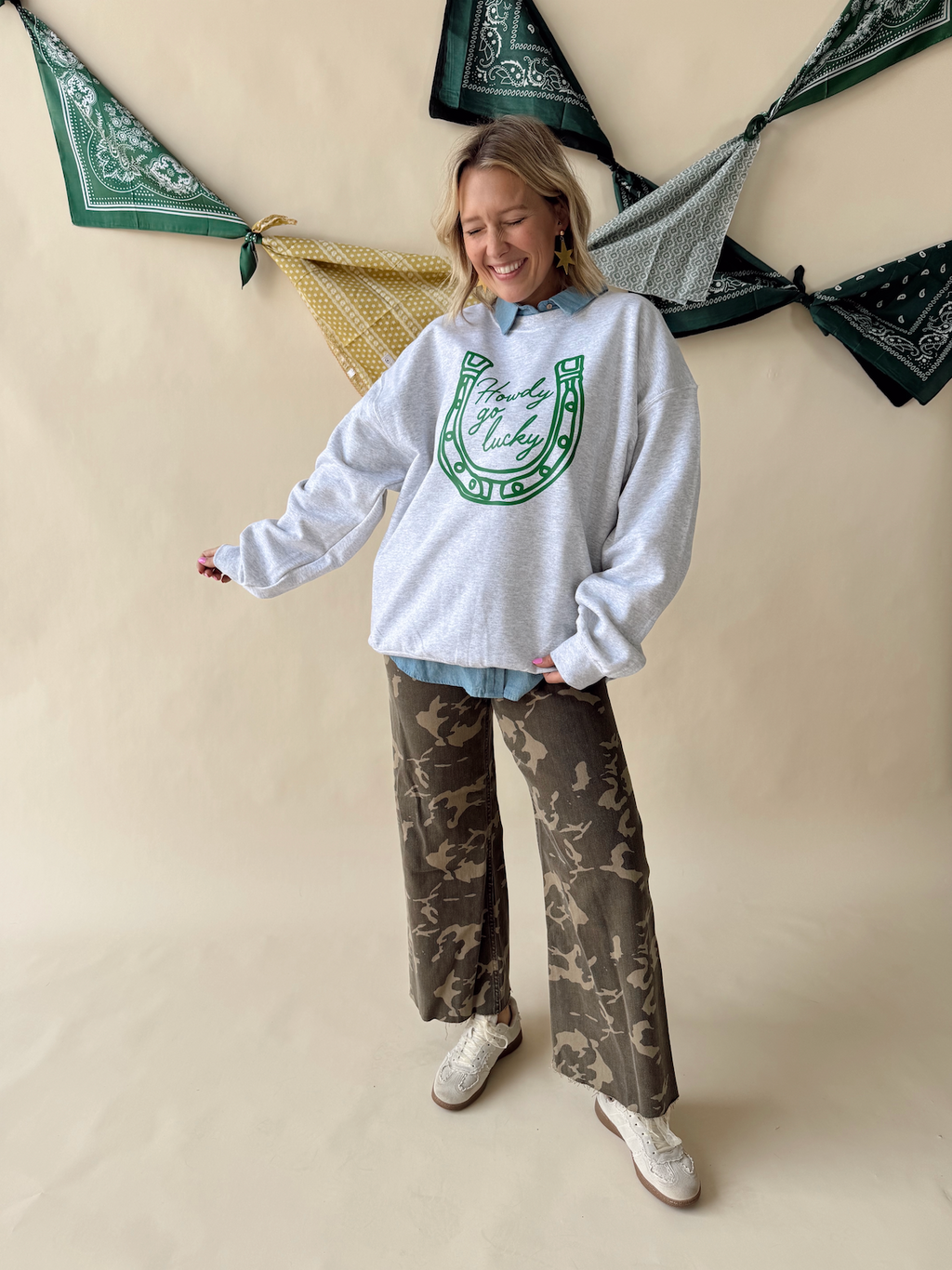 Howdy Go Lucky Crewneck