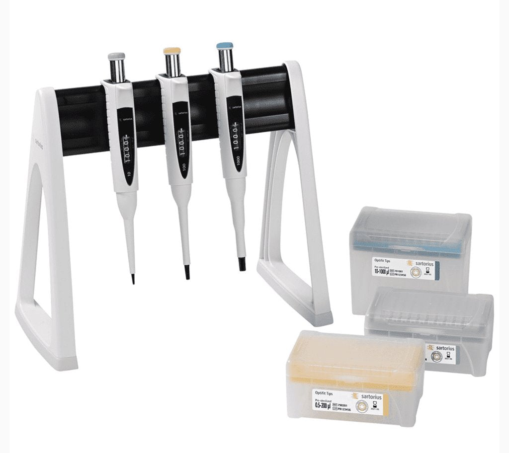 Sartorius LH-728674 Proline Plus Mechanical Pipette Multipacks 5-pack 10, 10 µl, 100 µl, 200 µl, 1,000 µl, 5,000 µl