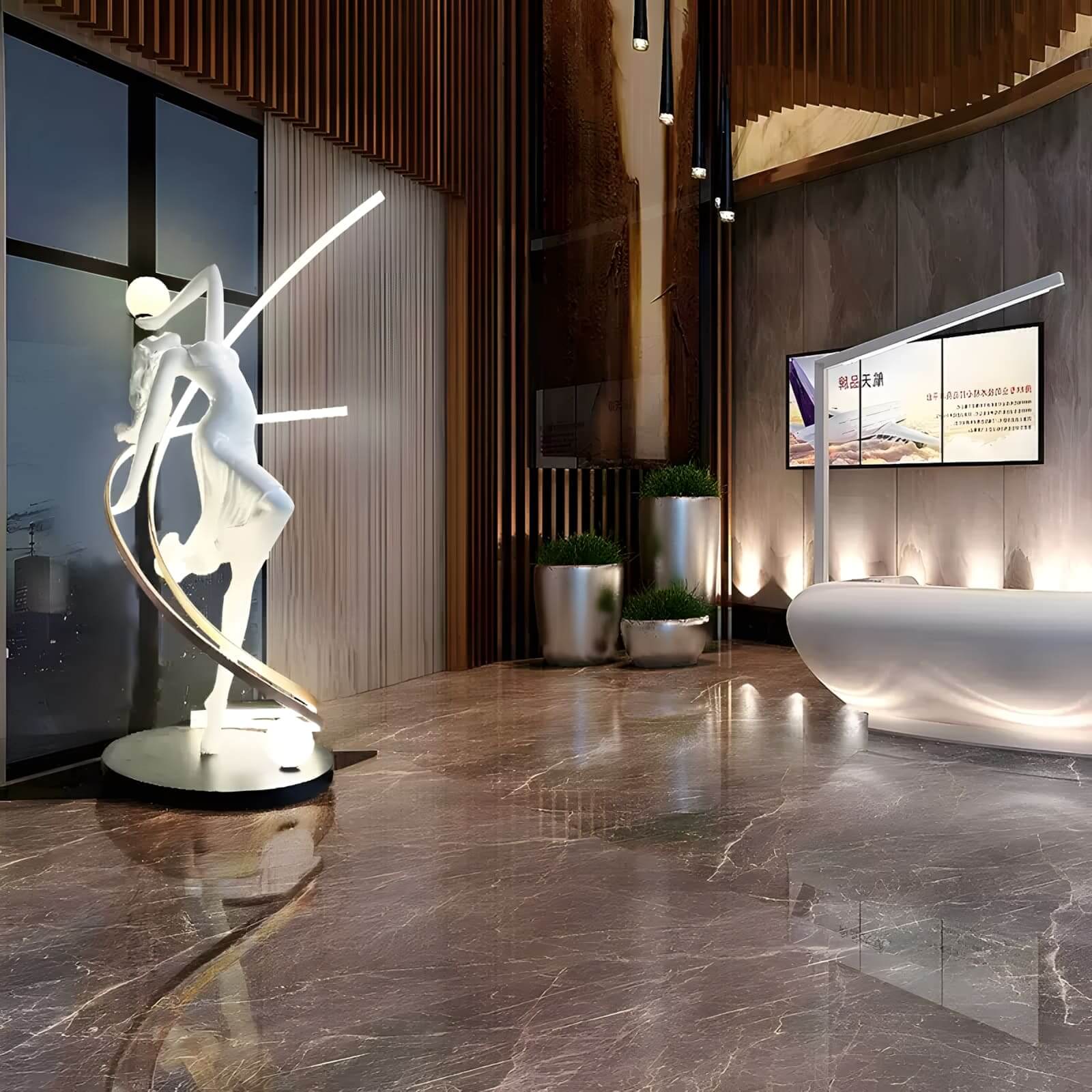 Seralya Sculpture Floor Lamp
