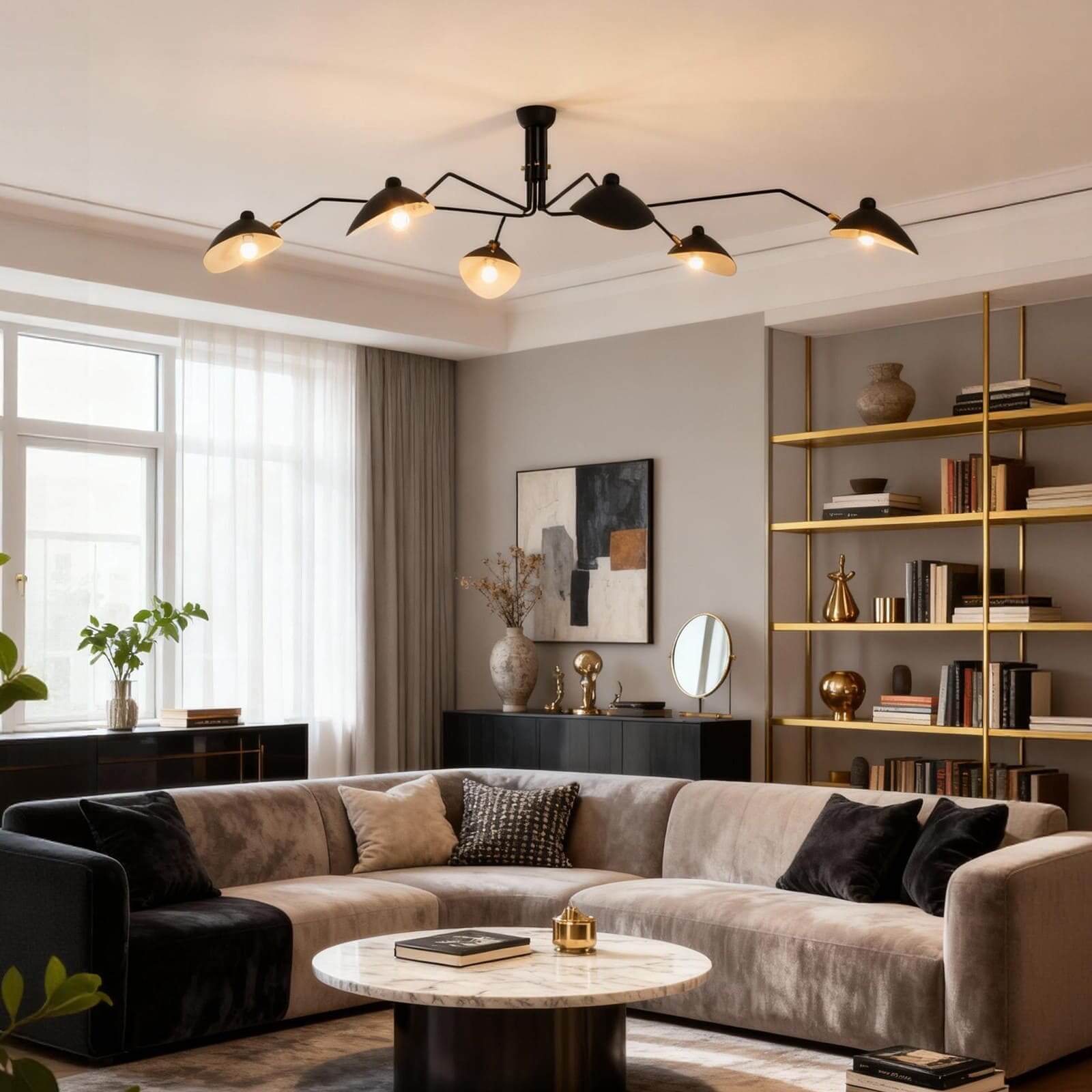 Serge Mouille Ceiling Light