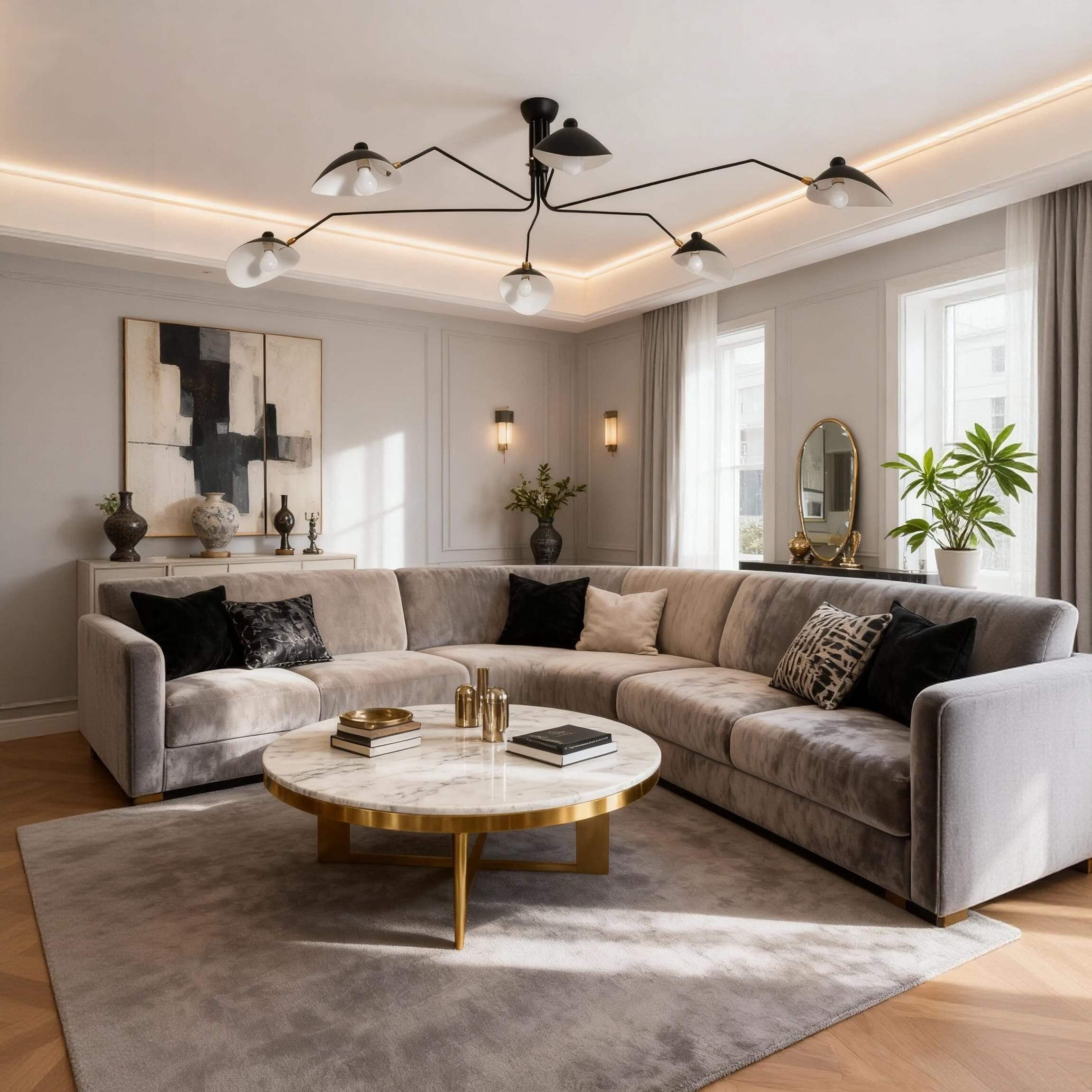 Serge Mouille Ceiling Light