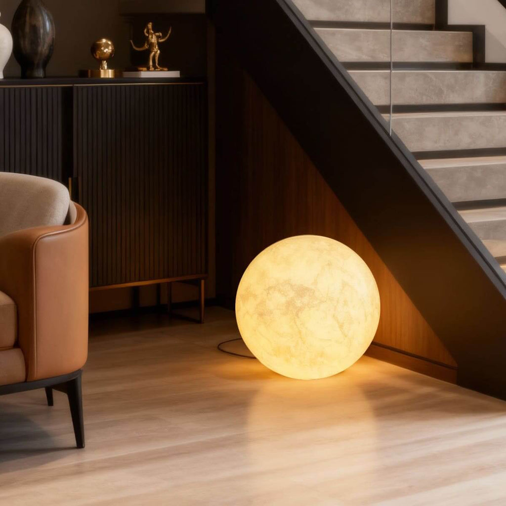 Simulated Moon Floor Lamp