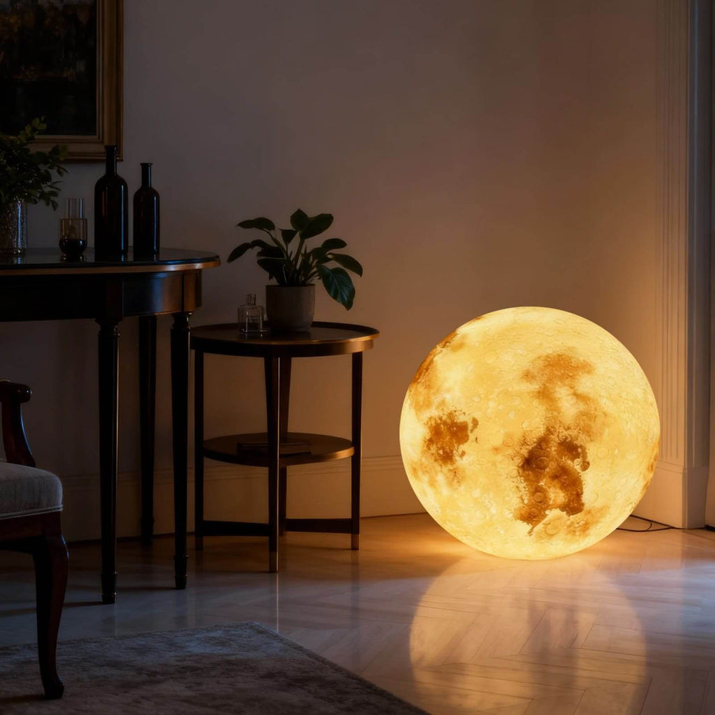 Simulated Moon Floor Lamp