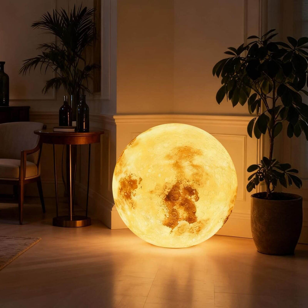 Simulated Moon Floor Lamp