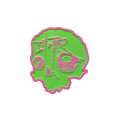 So Tired Enamel Pin Pink