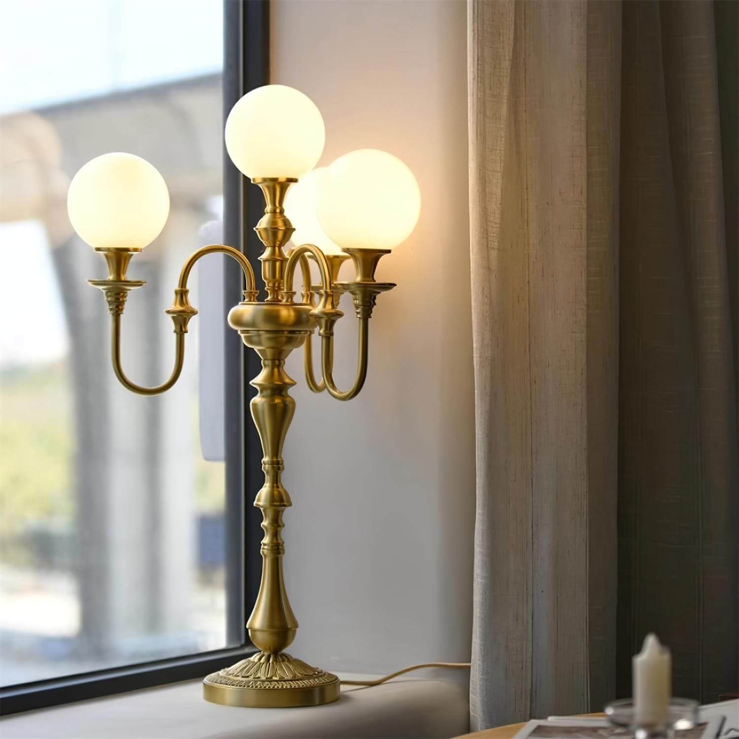 Solora Brass Table Light