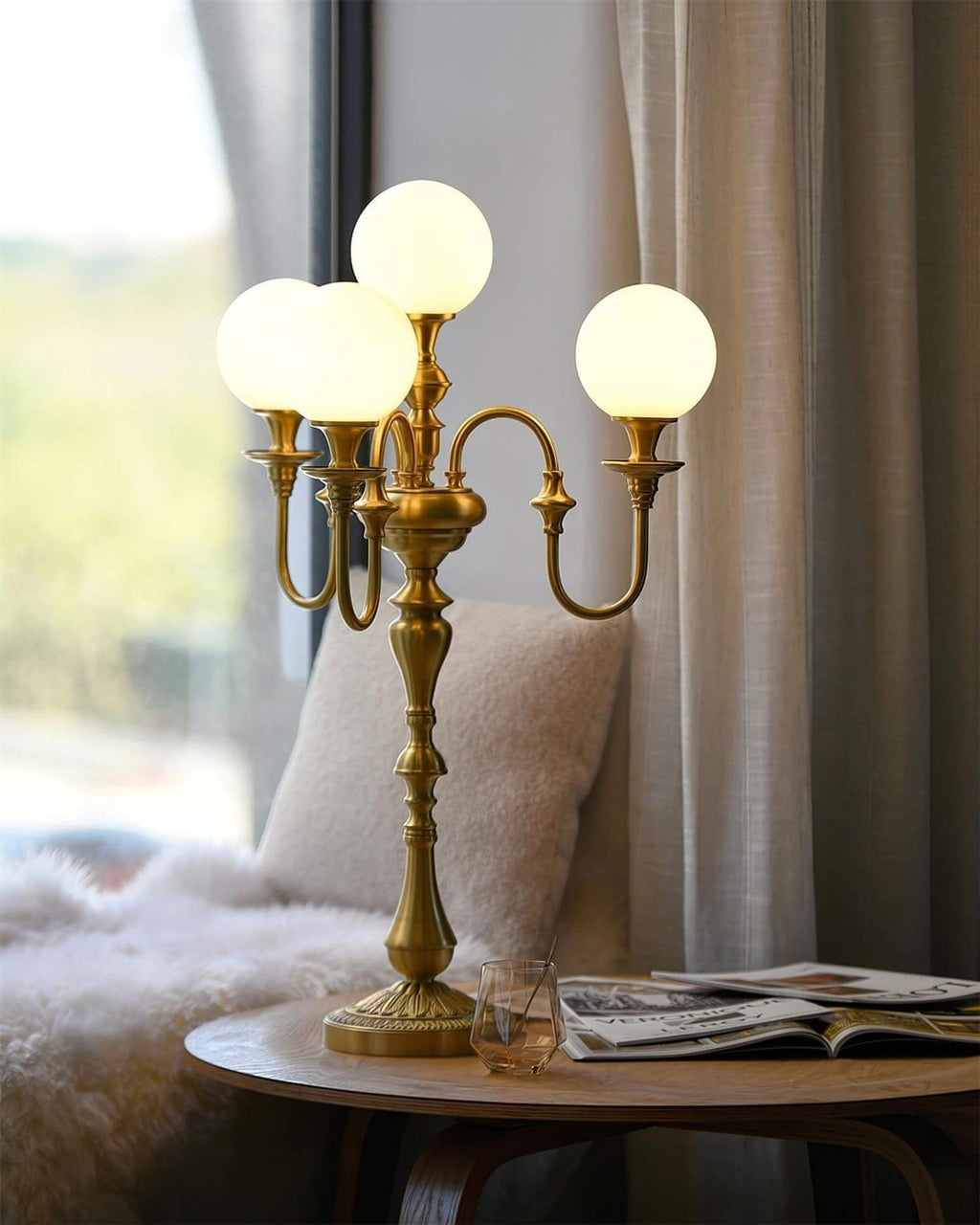 Solora Brass Table Light