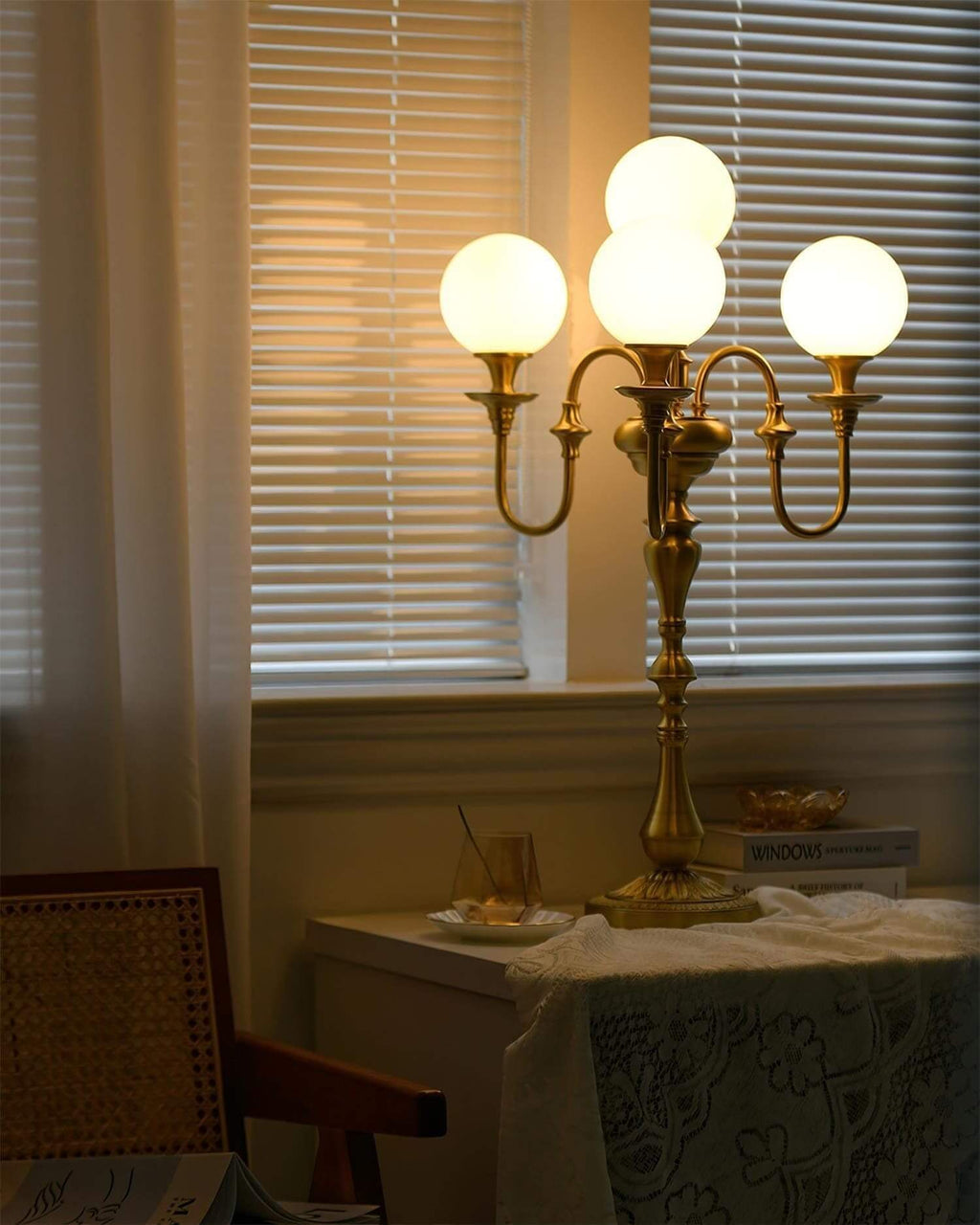 Solora Brass Table Light