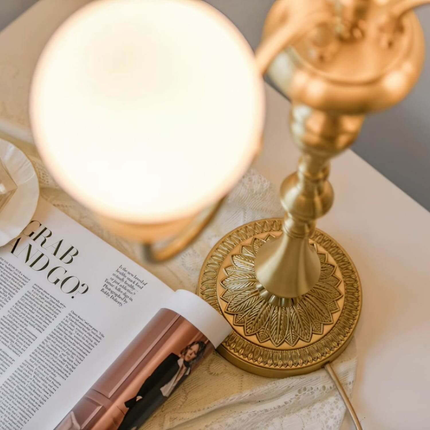 Solora Brass Table Light