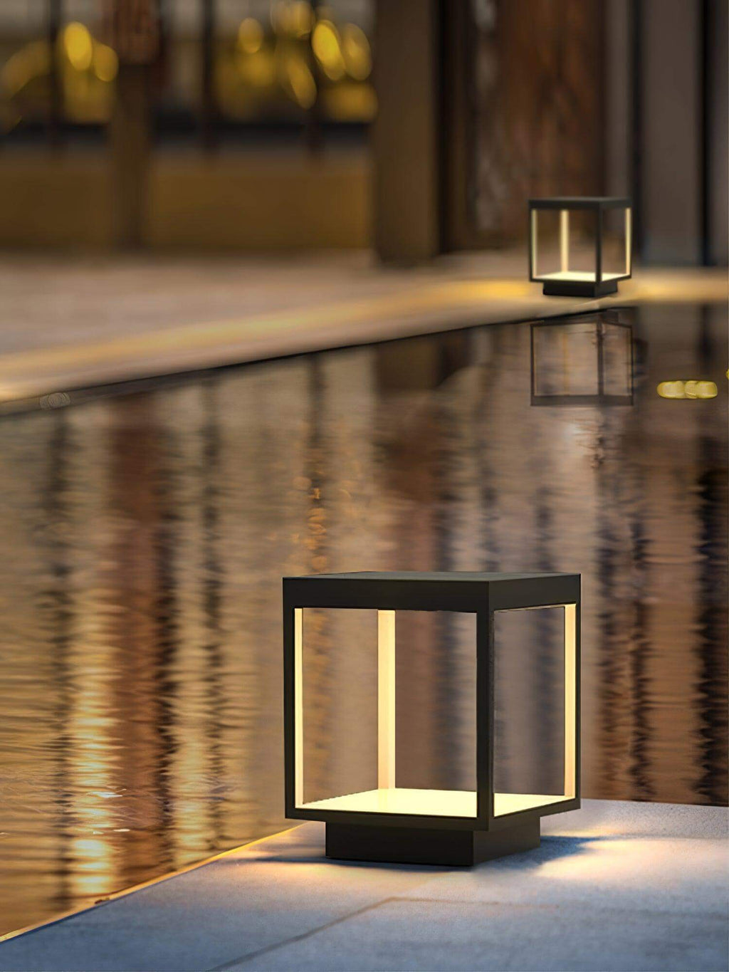 Square Fence Post Garden Light