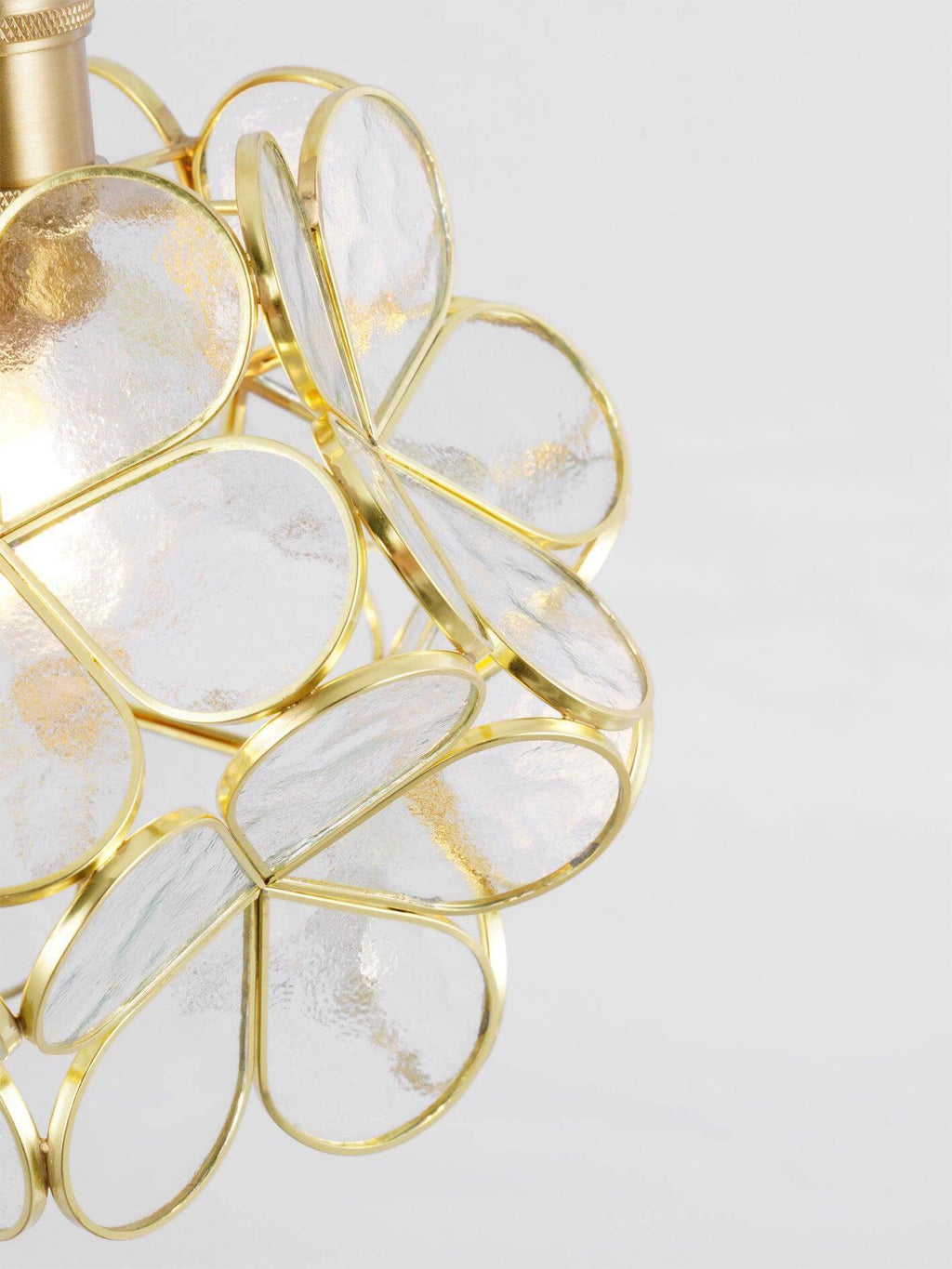 Glass Petal Pendant Light