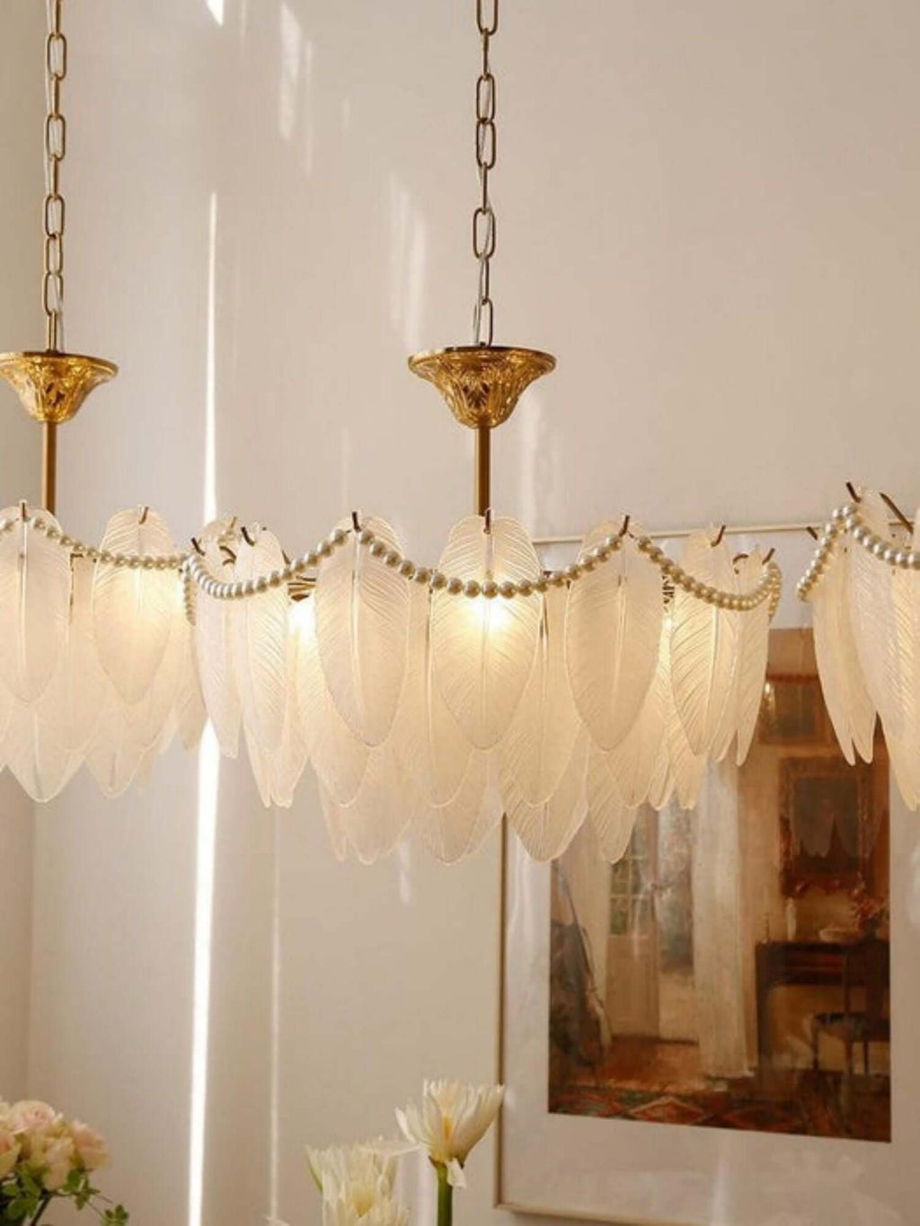 Staklo Chandelier