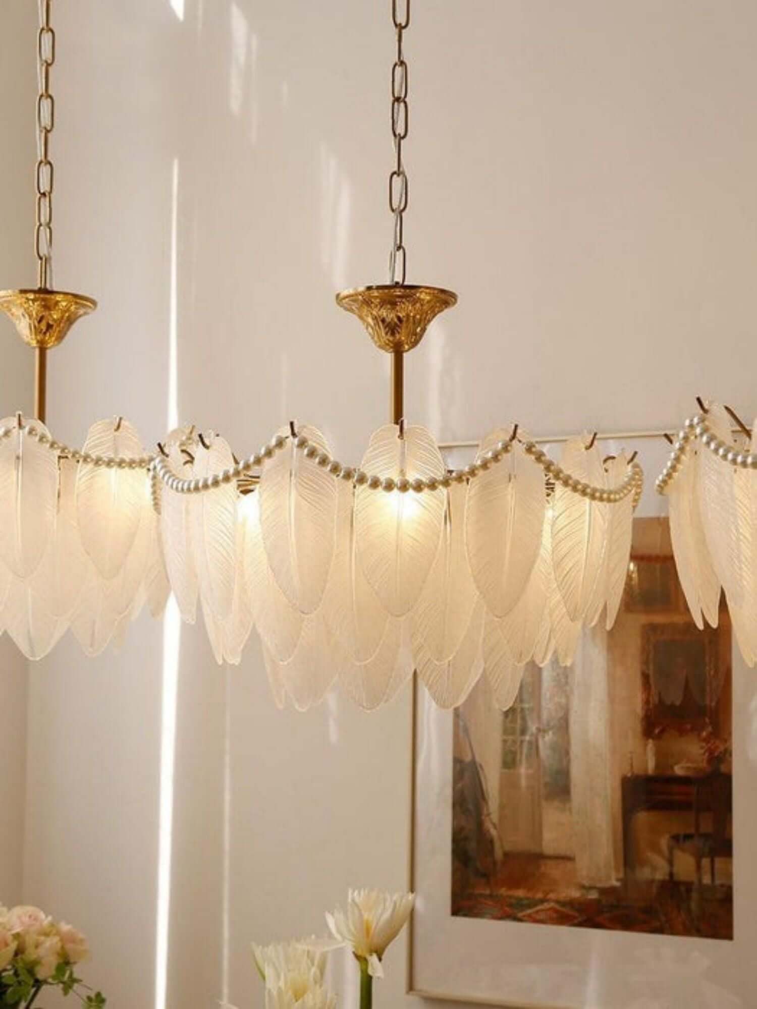 Staklo Chandelier
