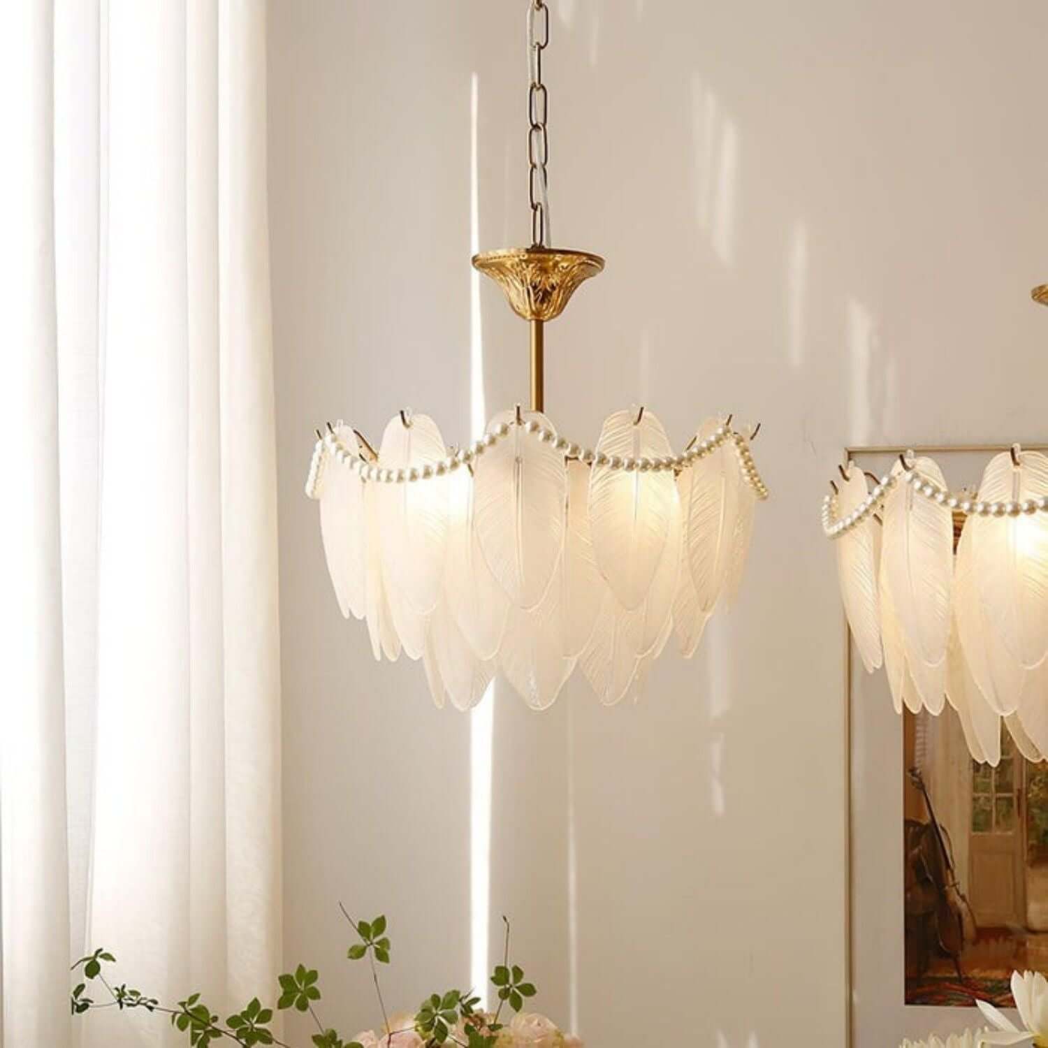Staklo Chandelier