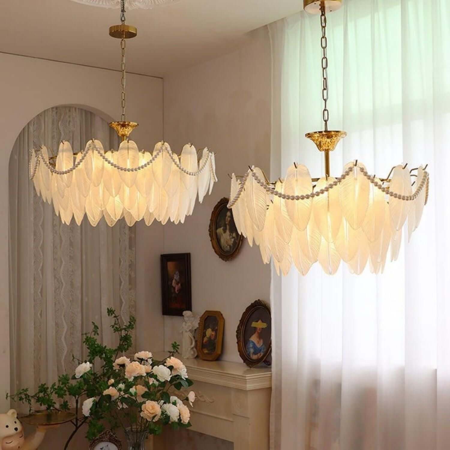 Staklo Chandelier
