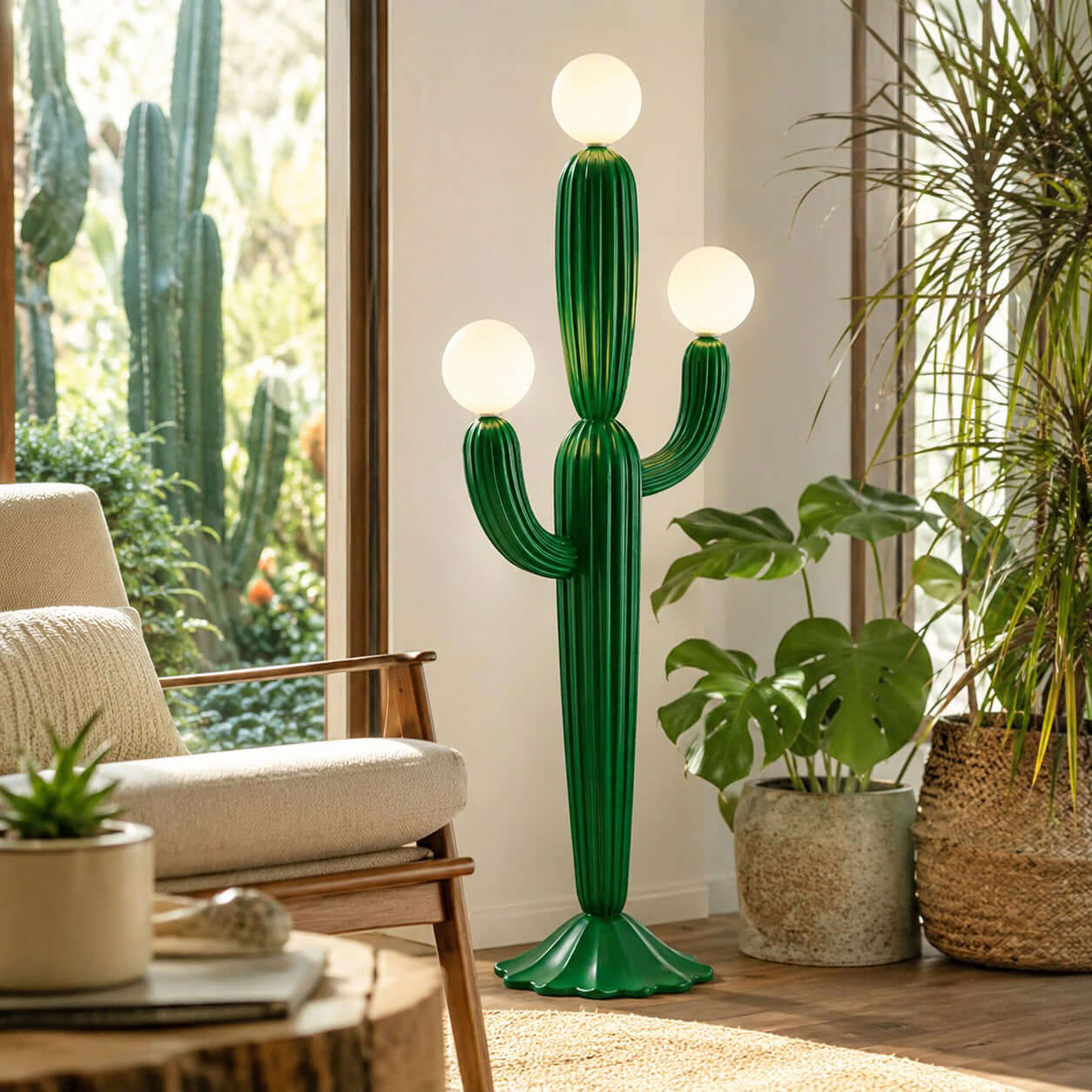 Standing Cactus Floor Lamp