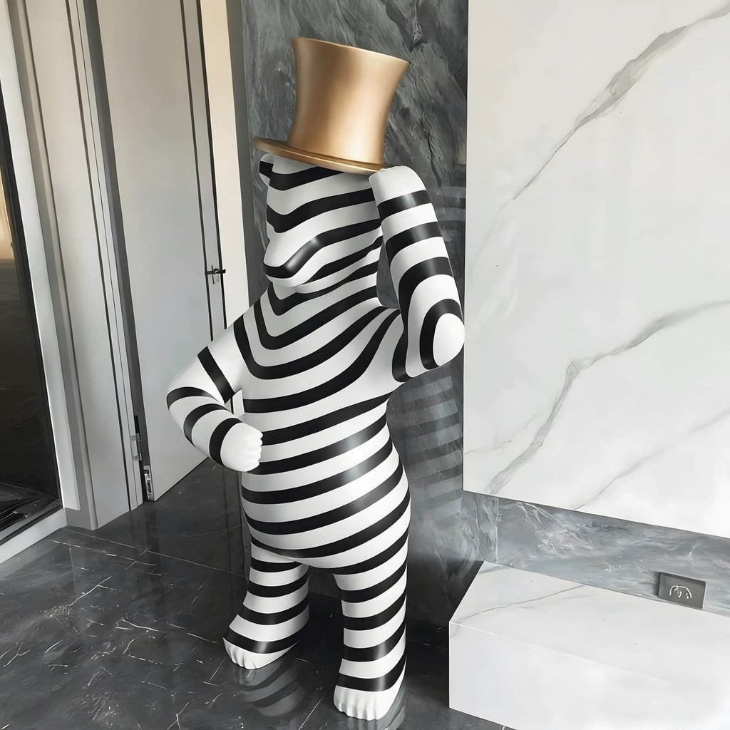 Striped Bear Sculptural