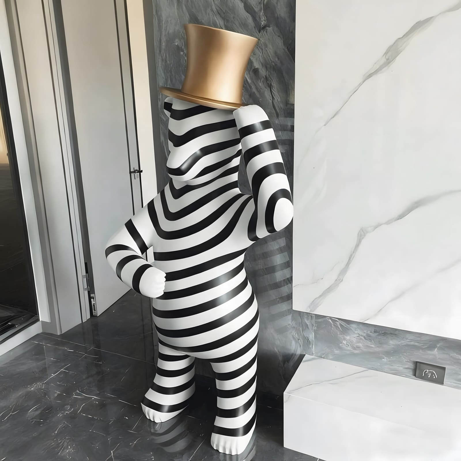Striped Bear Sculptural