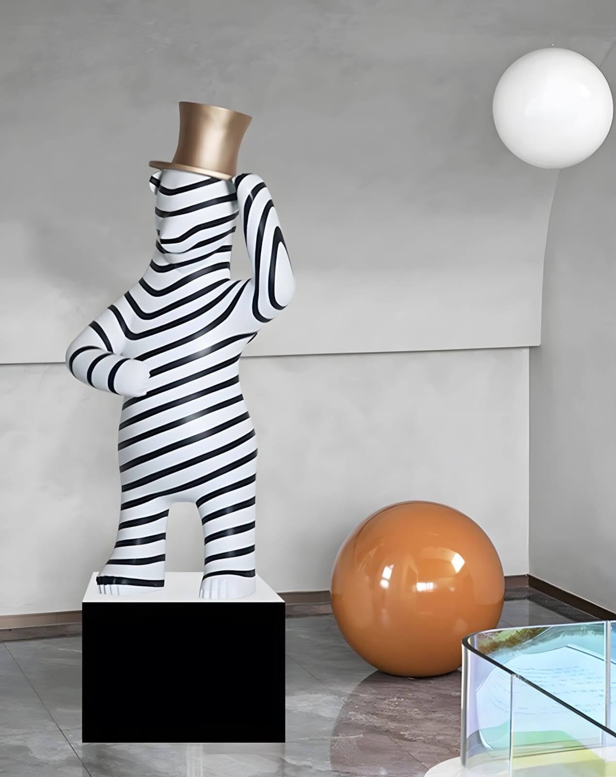 Striped Bear Sculptural