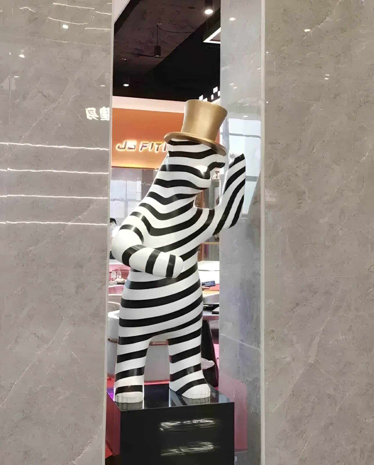 Striped Bear Sculptural