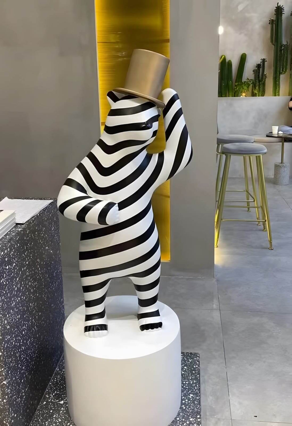 Striped Bear Sculptural