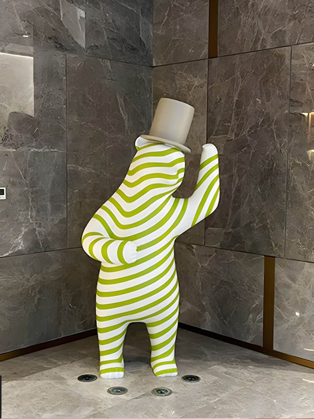 Striped Bear Sculptural