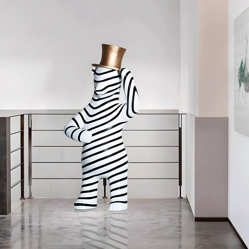 Striped Bear Sculptural
