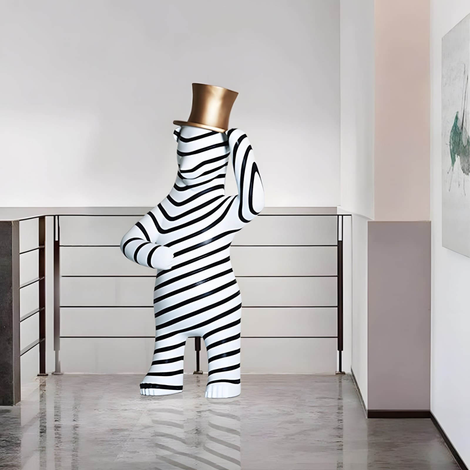Striped Bear Sculptural