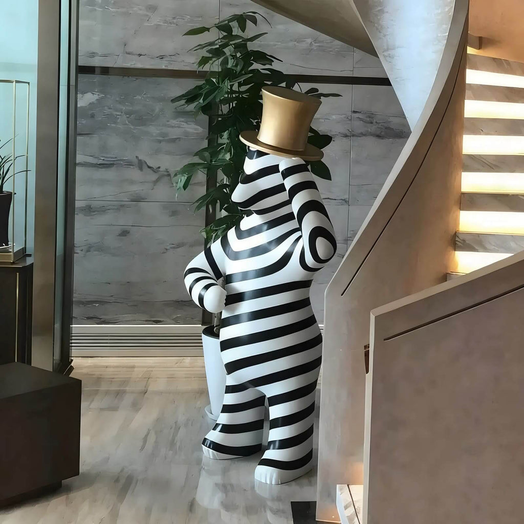Striped Bear Sculptural