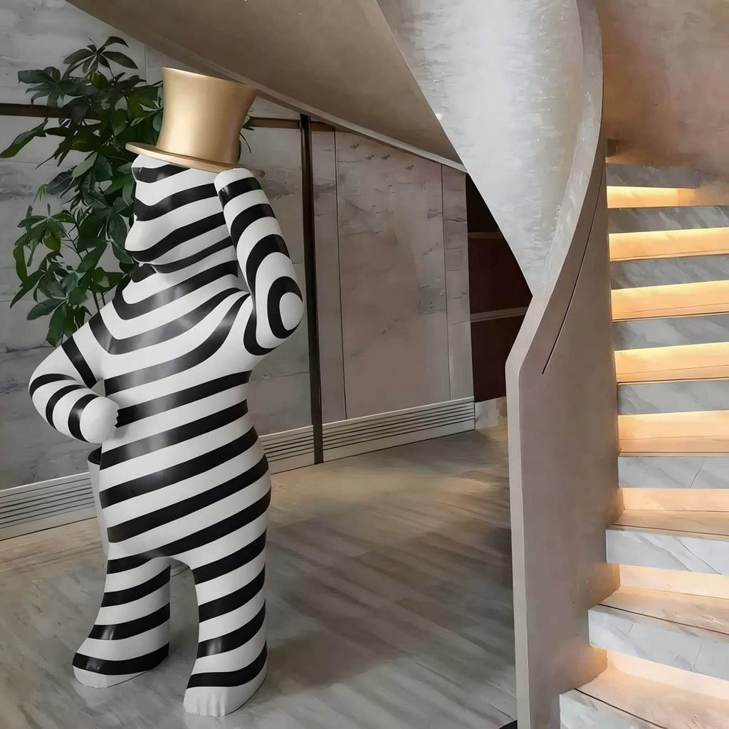 Striped Bear Sculptural