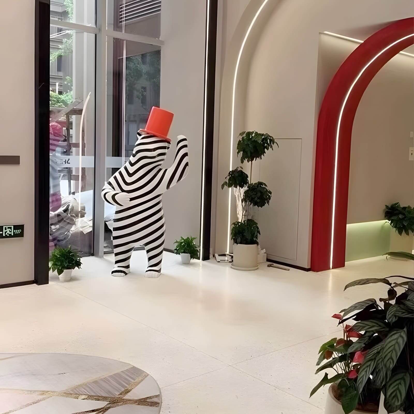 Striped Bear Sculptural