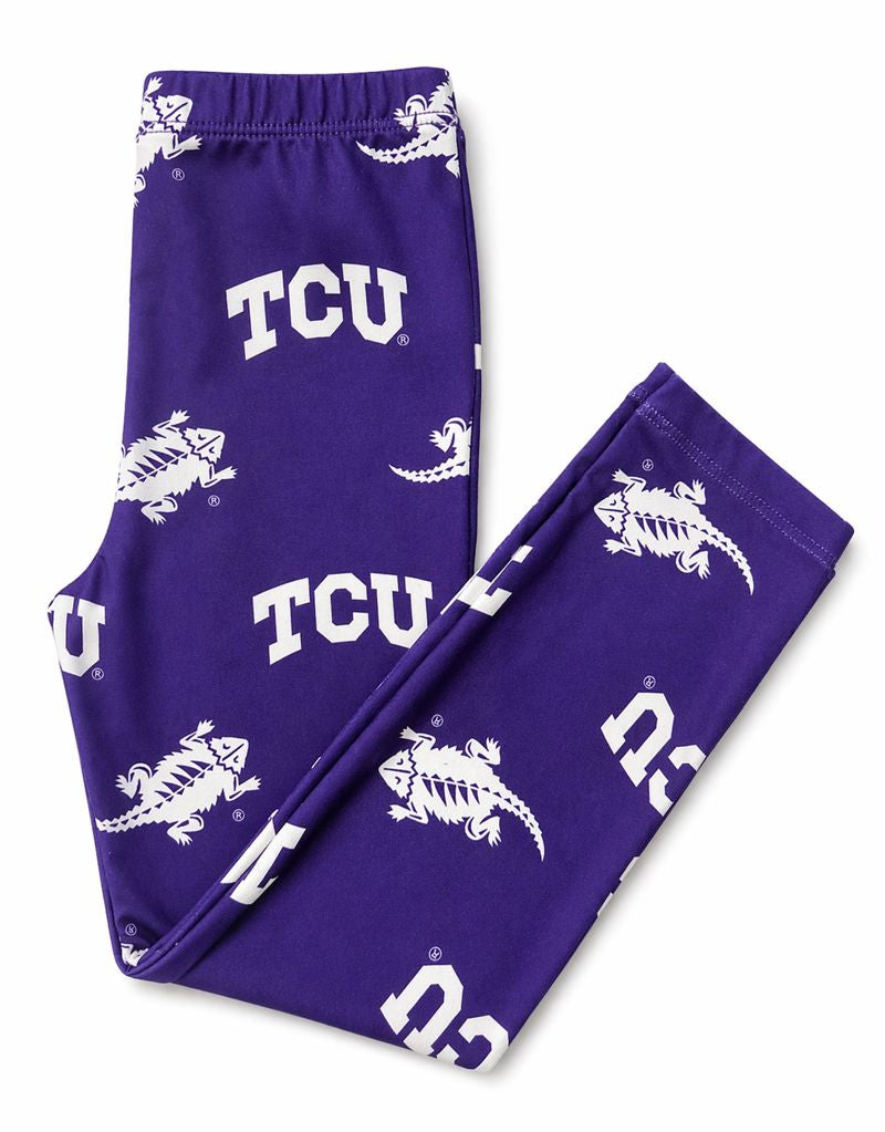TCU Purple Frog Leggings