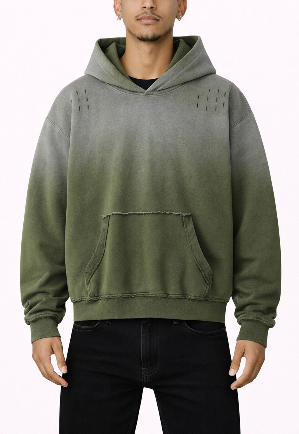 OLIVE SUNFADE HOODIE
