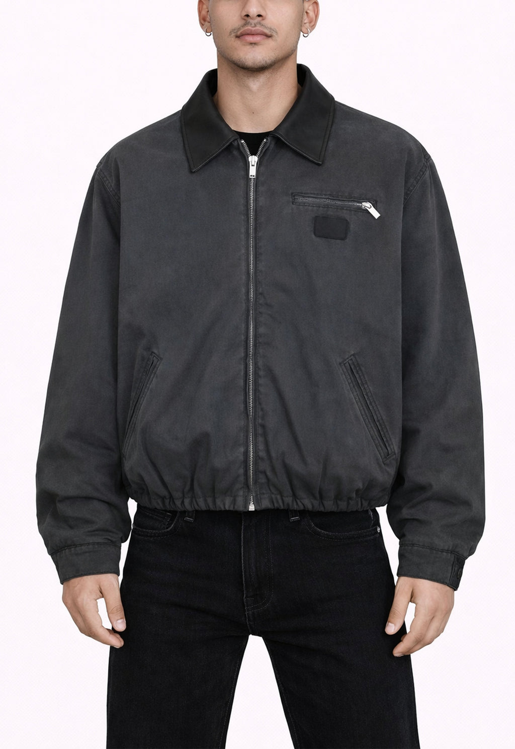 BLACK VINTAGE HUNTERS JACKET