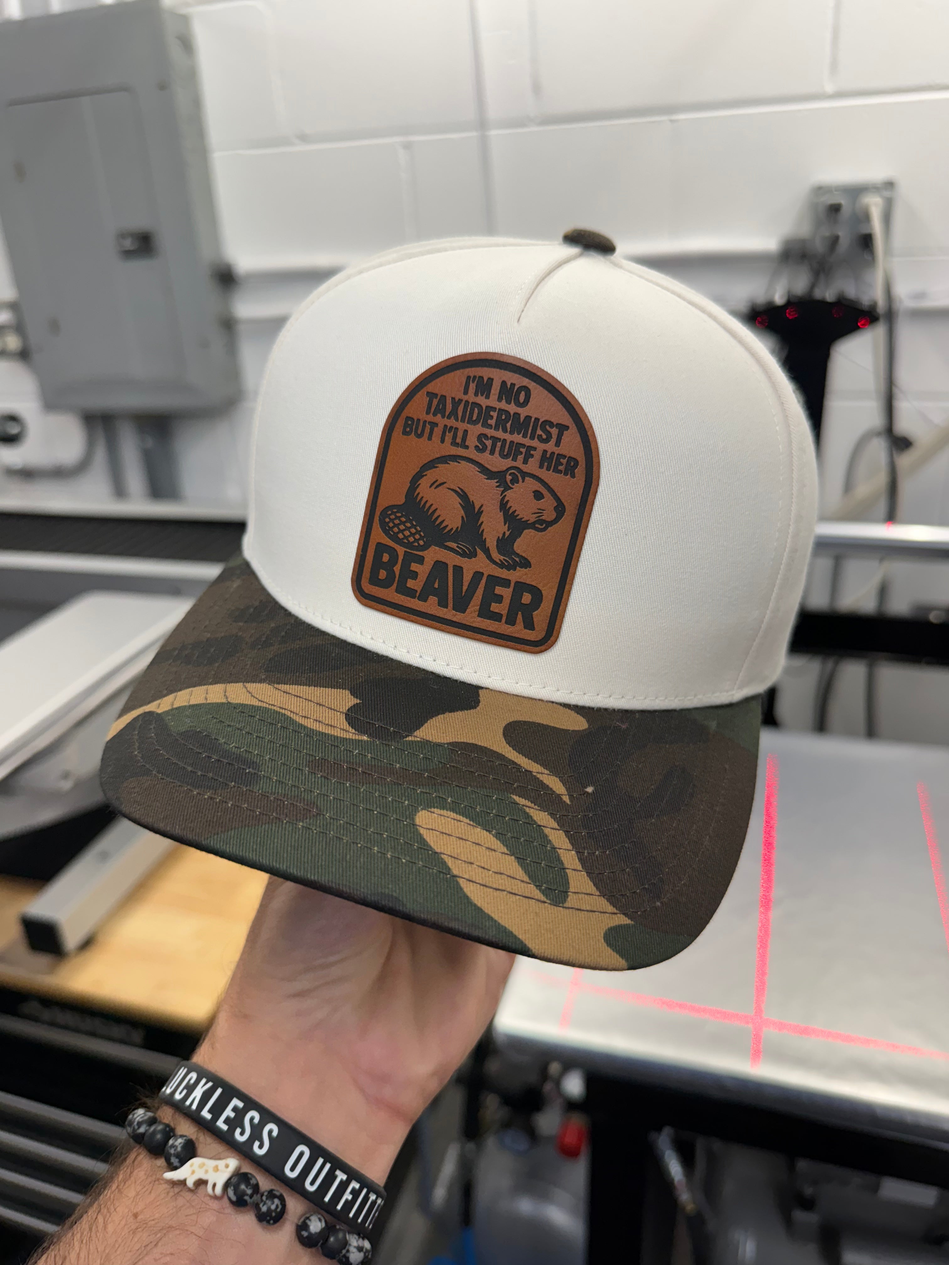 Taxidermist | Camo Leather Patch Snapback