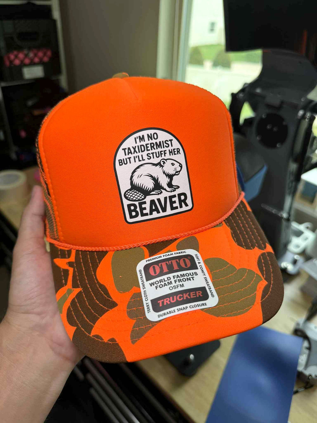 I'm No Taxidermist But I'll Stuff Her Beaver Trucker Hat
