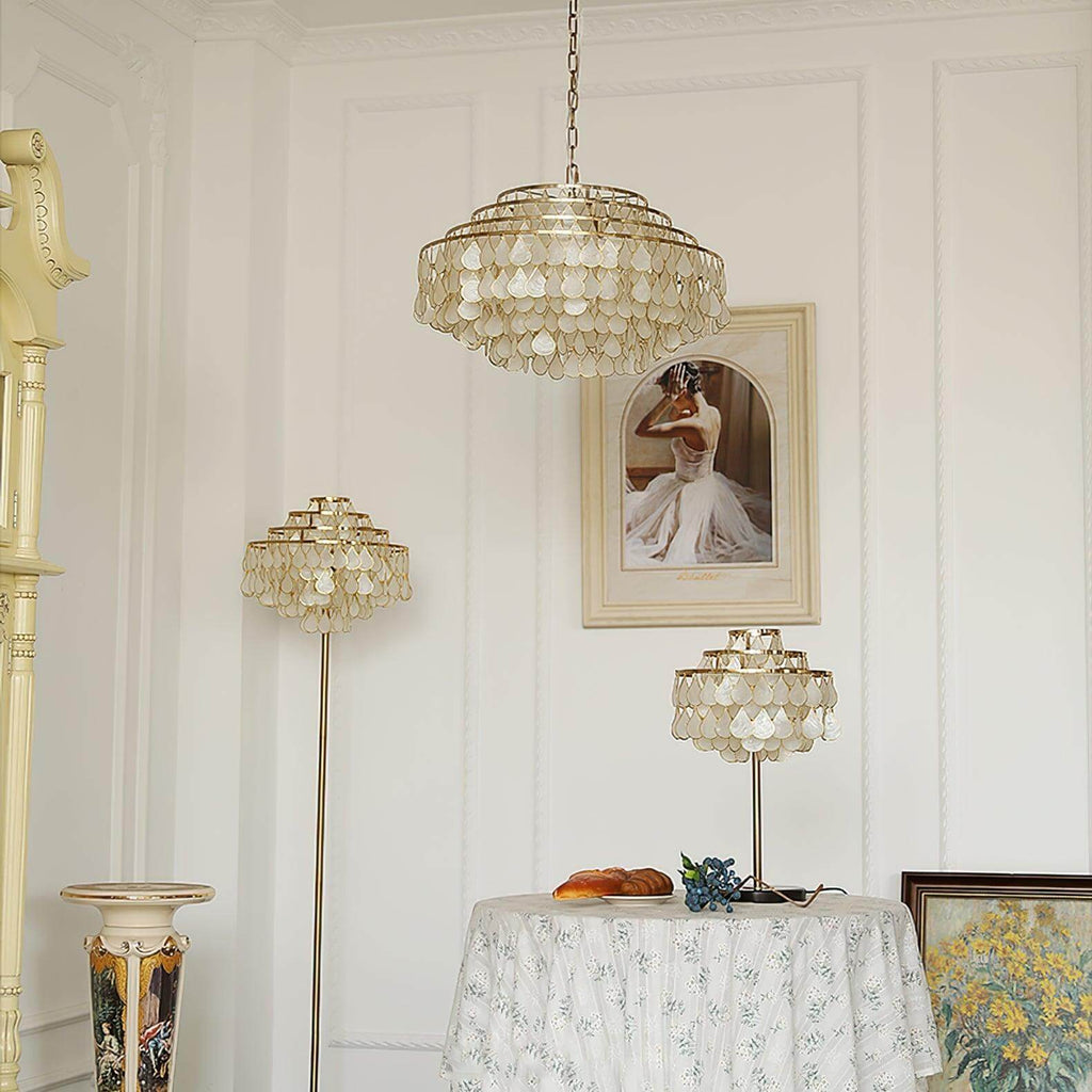 Teardrops Shell Chandelier
