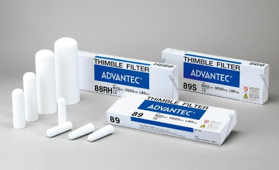 Advantec N08419X22X90MM Thimble Filters NO.84 CELLULOSE THIMBLE ID19 OD22 L90MM 25/PK