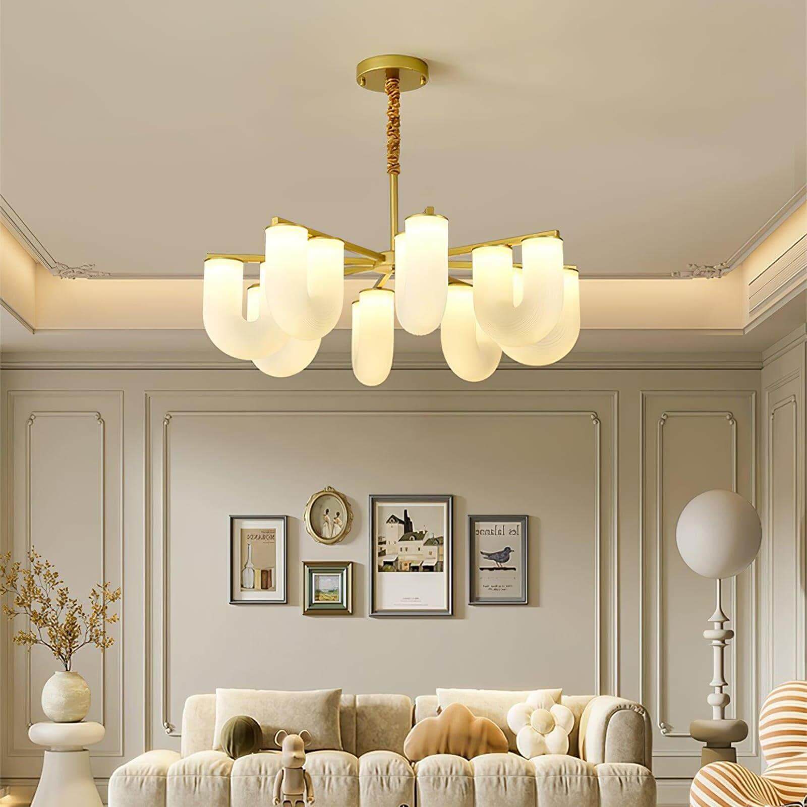 U Shaped Chandelier