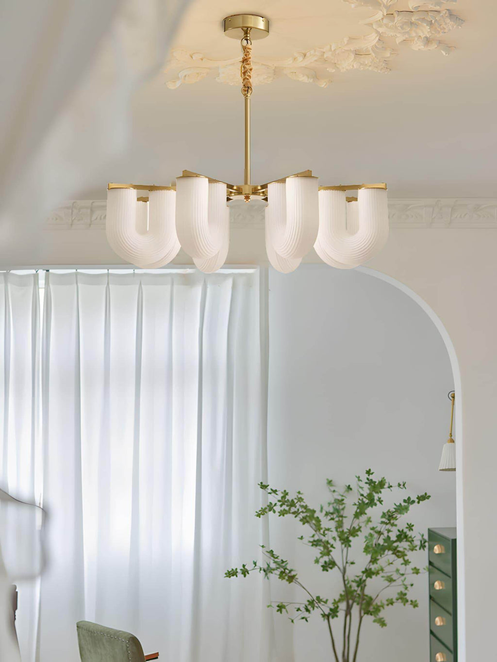 U Shaped Chandelier