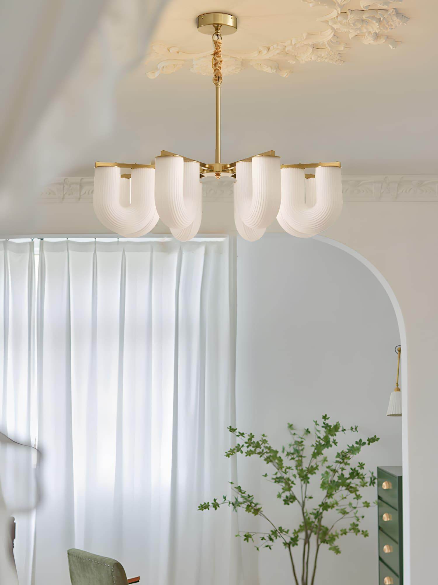 U Shaped Chandelier
