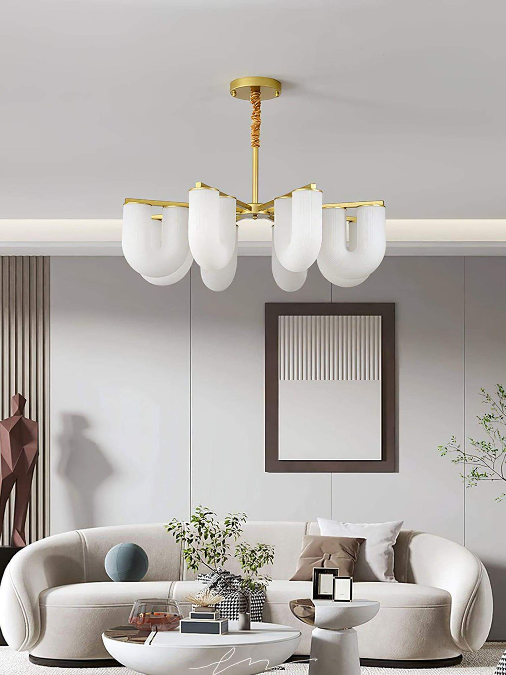 U Shaped Chandelier