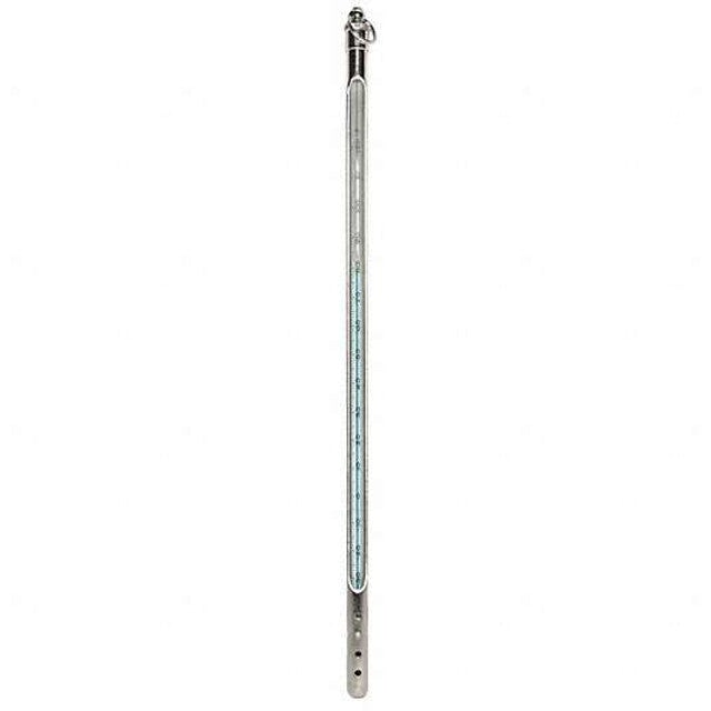 Heathrow Scientific 80702-A Thermometer, Blue Liquid, -4 to 230°F, Total Immersion w/Armor, 12", 1/pk