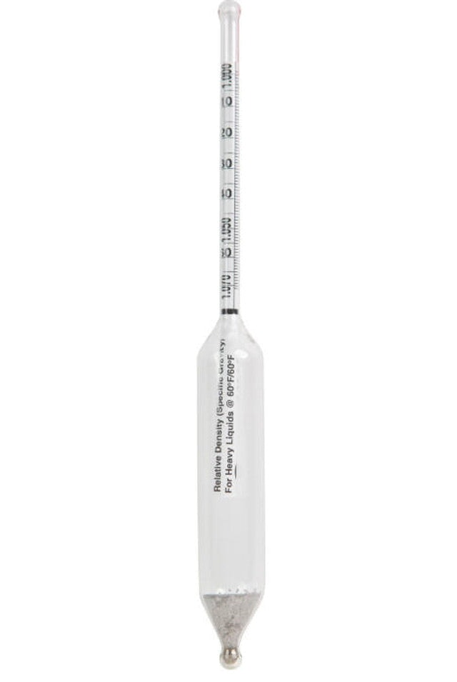 Heathrow Scientific 6602-13 Specific Gravity Hydrometer, 1.360 to 1.430, 0.0005 subdivisions, 330 mm, 1/pk