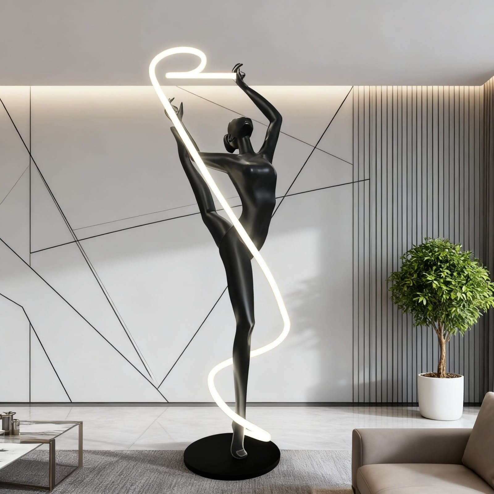 Veloma Sculpture Floor Lamp